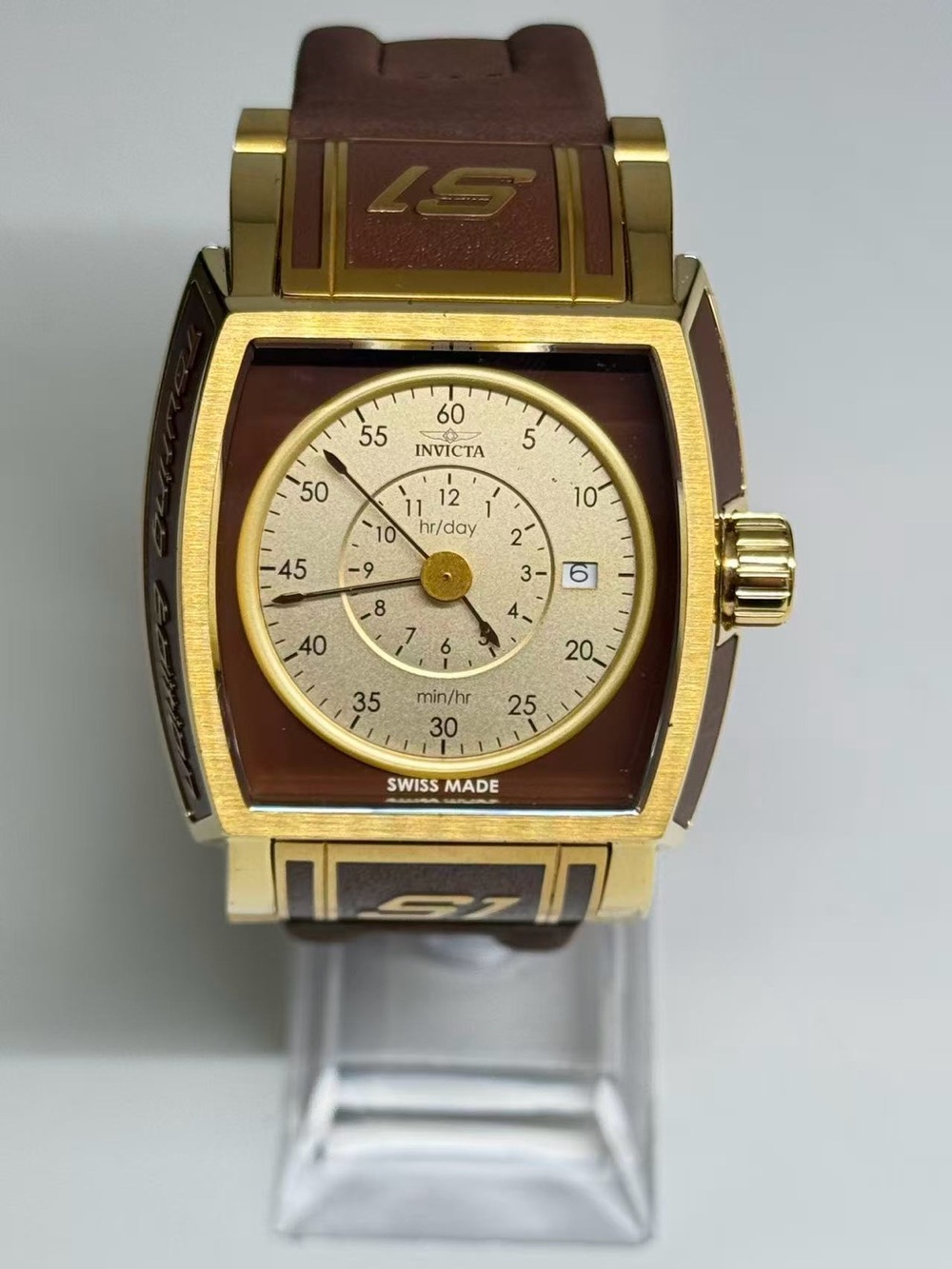 Invicta S1 Rally 12598 Men’s Swiss Made Quartz 41mm Watch New Battery Runs